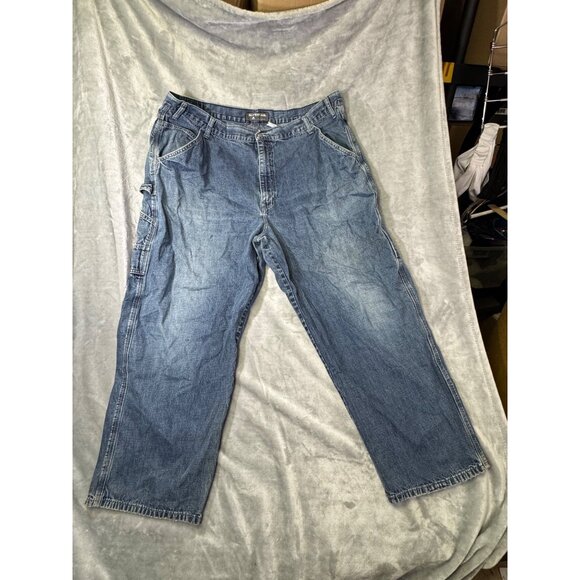 Levis Silvertab Carpenter Jeans Size 42x30 Relaxed Fit  Cotton Blue Denim Made I - Picture 15 of 16